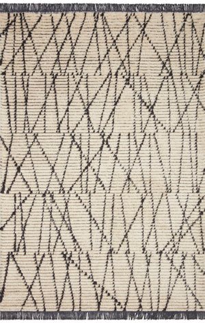 Chris Loves Julia x Loloi Rug in Cream, Charcoal - 2'7" x 10'0", ALICALI-01CRCC27A0