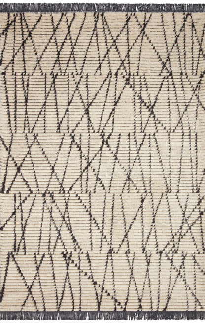 Chris Loves Julia x Loloi Rug in Cream, Charcoal - 2'7" x 12'0", ALICALI-01CRCC27C0