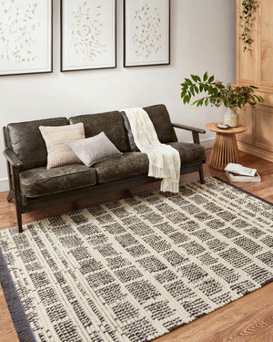 Chris Loves Julia x Loloi Rug in Cream, Charcoal - 9'2" x 13', ALICALI-02CRCC92D0