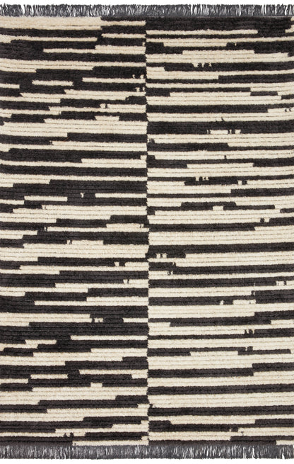 Chris Loves Julia x Loloi Rug in Cream, Charcoal - 2'7" x 10'0", ALICALI-03CRCC27A0
