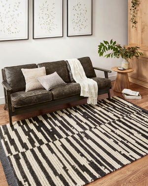 Chris Loves Julia x Loloi Rug in Cream, Charcoal - 2'7" x 8'0", ALICALI-03CRCC2780
