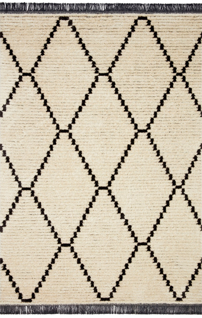 Chris Loves Julia x Loloi Rug in Cream, Charcoal - 6'5" x 9'2", ALICALI-04CRCC6592