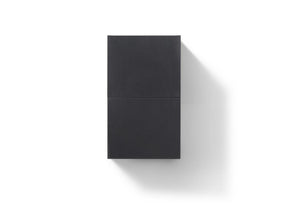 KubeBath Bliss 14" Wide by 24" High Linen Side Cabinet With One Door in Black Wood Finish, ALT24-BK