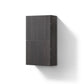 KubeBath Bliss 14" Wide by 24" High Linen Side Cabinet With One Door in Gray Oak Finish, ALT24-GO