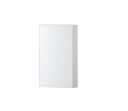 KubeBath Bliss 14" Wide by 24" High Linen Side Cabinet With One Door in Gloss White Finish, ALT24-GW