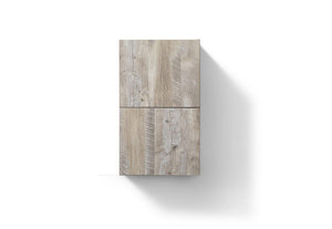 KubeBath Bliss 14" Wide by 24" High Linen Side Cabinet With One Door in Nature Wood Finish, ALT24-NW