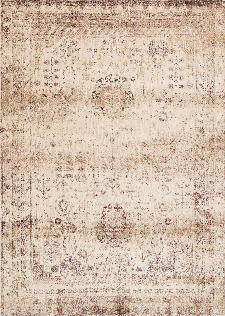 Loloi Rugs Anastasia Collection Rug in Ivory, Multi - 9'6" x 9'6", ANASAF-01IVML960R