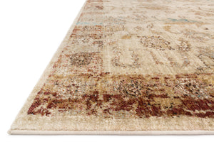 Loloi Rugs Anastasia Collection Rug in Ant. Ivory, Rust - 9'6" x 9'6"