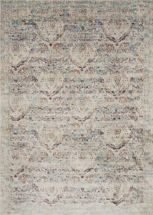 Loloi Rugs Anastasia Collection Rug in Silver, Plum - 13' x 18'