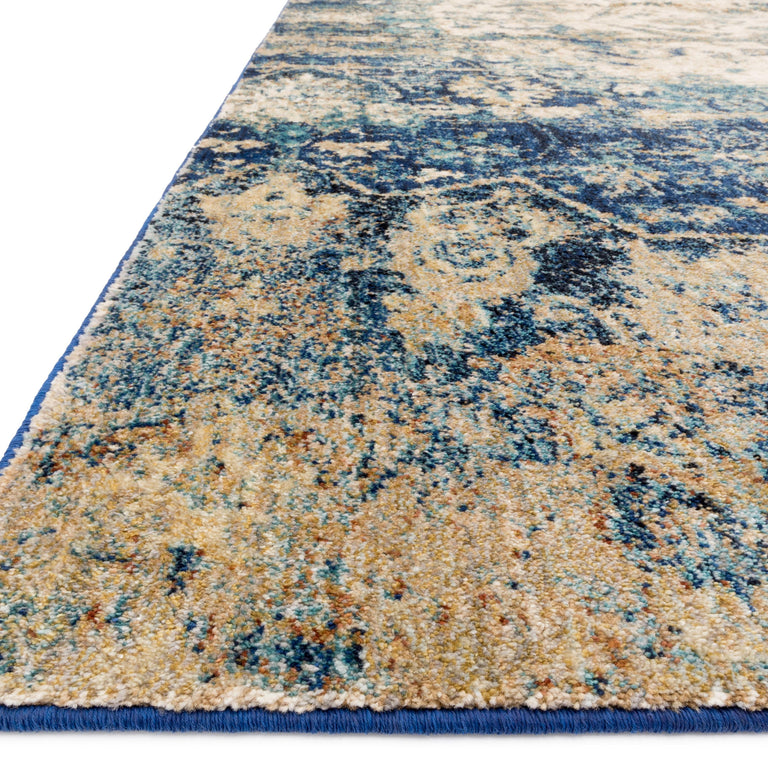 Loloi Rugs Anastasia Collection Rug in Blue, Ivory - 7'10" x 7'10"