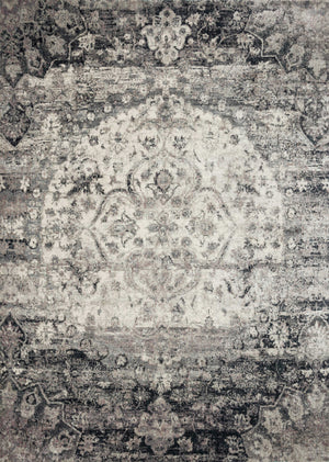 Loloi Rugs Anastasia Collection Rug in Ink, Ivory - 13' x 18'