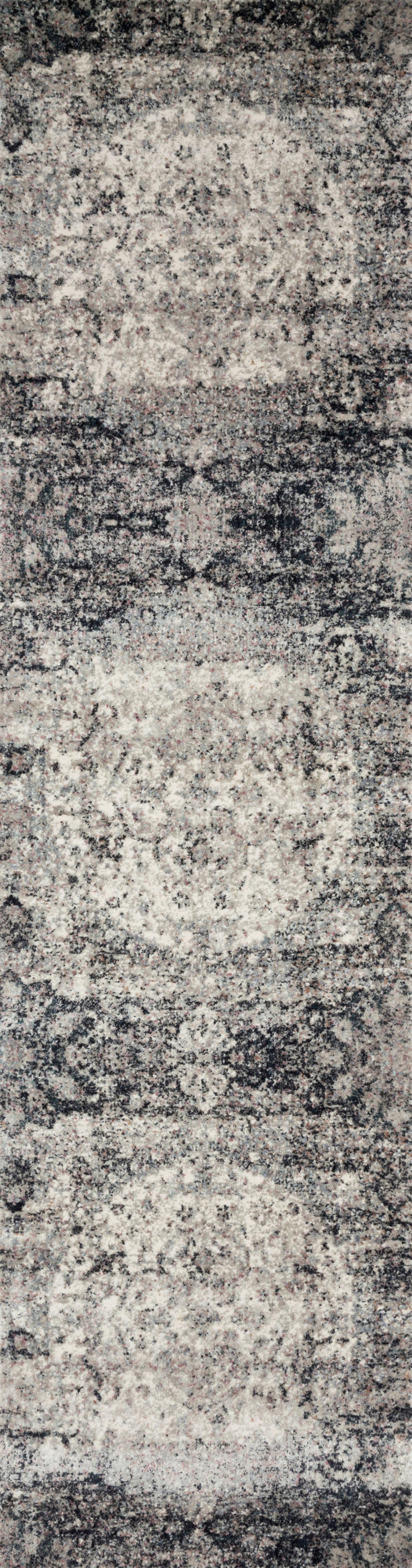 Loloi Rugs Anastasia Collection Rug in Ink, Ivory - 9'6" x 9'6"
