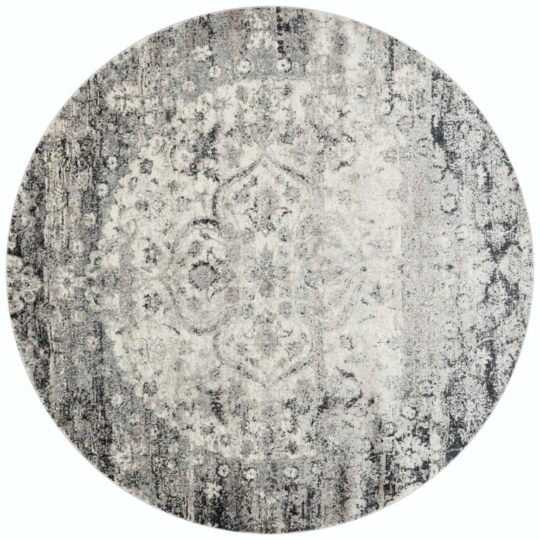 Loloi Rugs Anastasia Collection Rug in Ink, Ivory - 9'6" x 13'