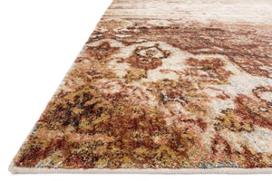 Loloi Rugs Anastasia Collection Rug in Rust, Ivory - 9'6" x 13'