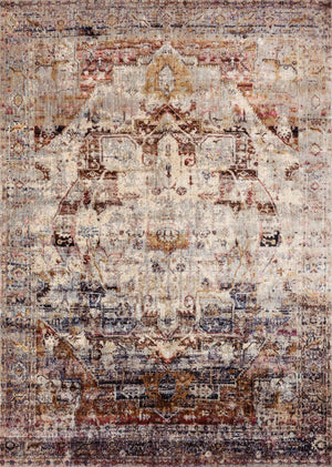 Loloi Rugs Anastasia Collection Rug in Slate, Multi - 9'6" x 9'6"