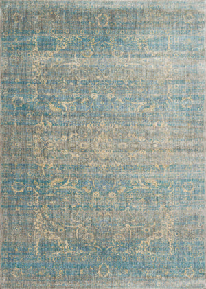 Loloi Rugs Anastasia Collection Rug in Lt. Blue, Mist - 13' x 18'