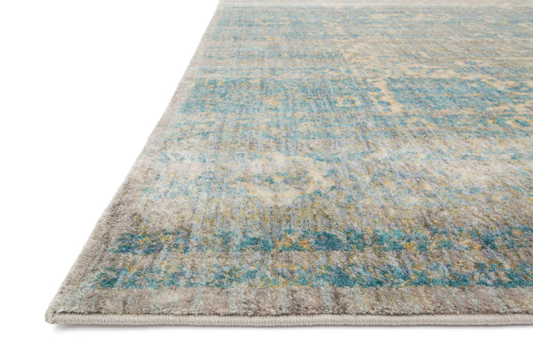 Loloi Rugs Anastasia Collection Rug in Lt. Blue, Mist - 7'10" x 10'10"