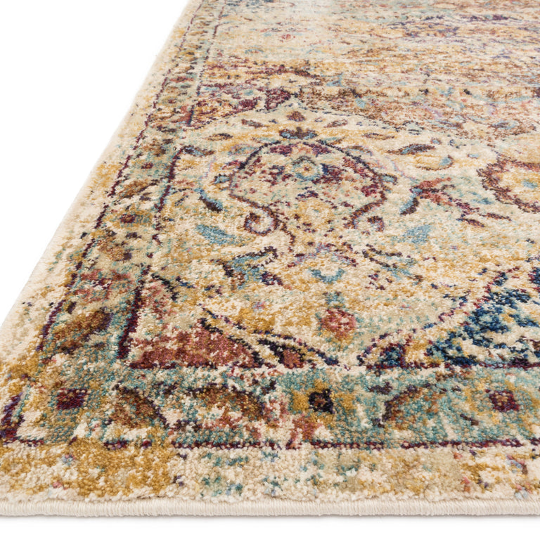 Loloi Rugs Anastasia Collection Rug in Ivory, Multi - 7'10" x 7'10", ANASAF-12IVML7A0R