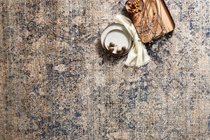 Loloi Rugs Anastasia Collection Rug in Mist, Blue - 9'6" x 13'