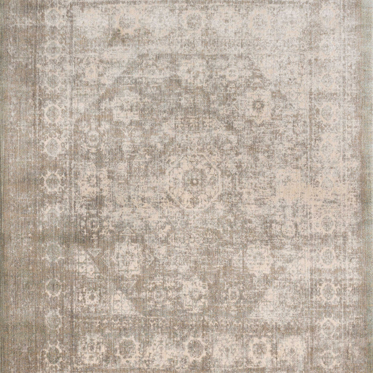 Loloi Rugs Anastasia Collection Rug in Grey, Sage - 7'10" x 7'10"