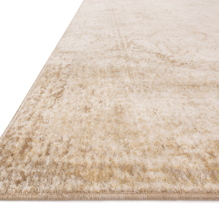 Loloi Rugs Anastasia Collection Rug in Ivory, Lt. Gold - 7'10" x 7'10"