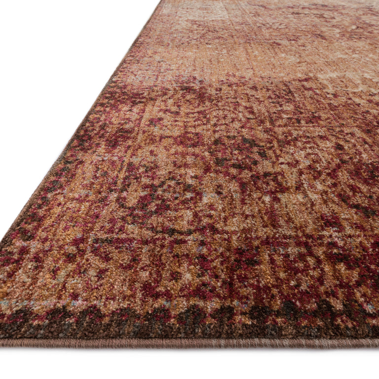 Loloi Rugs Anastasia Collection Rug in Copper, Ivory - 7'10" x 7'10"