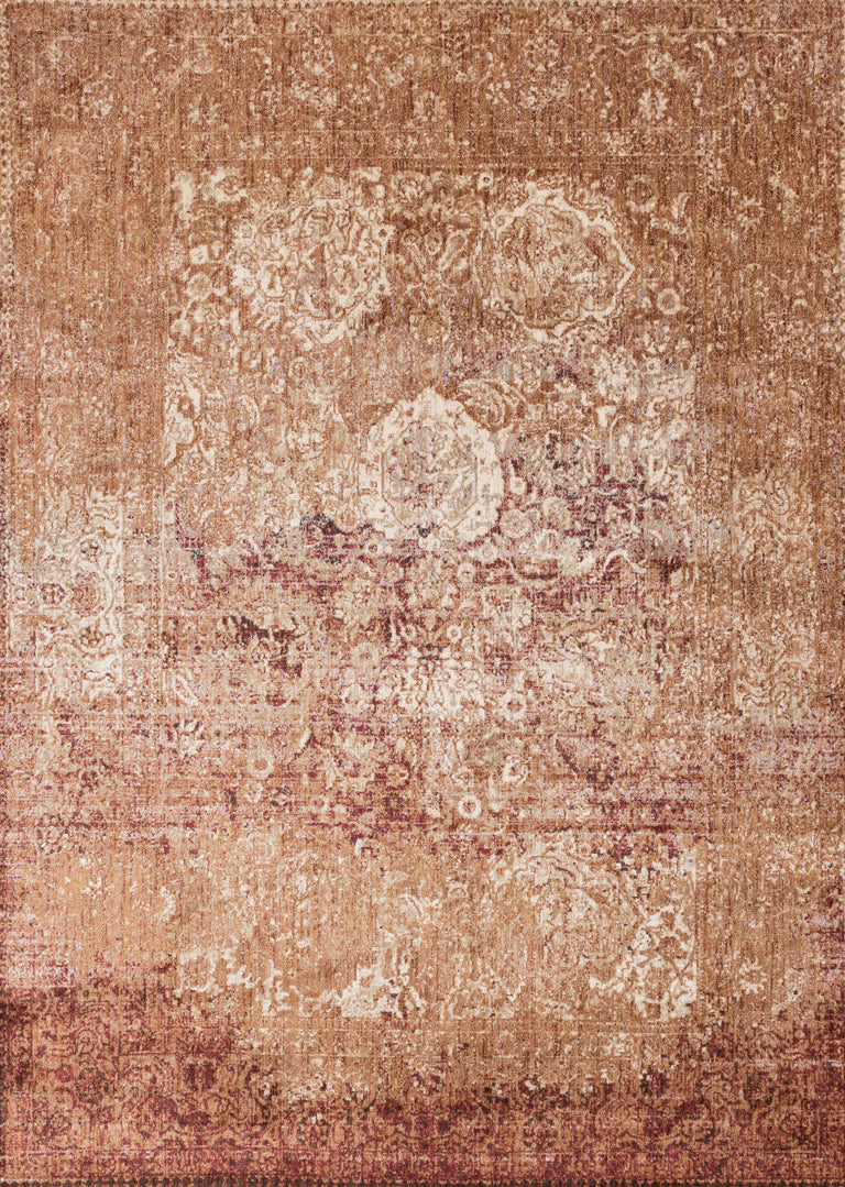 Loloi Rugs Anastasia Collection Rug in Copper, Ivory - 9'6" x 13'
