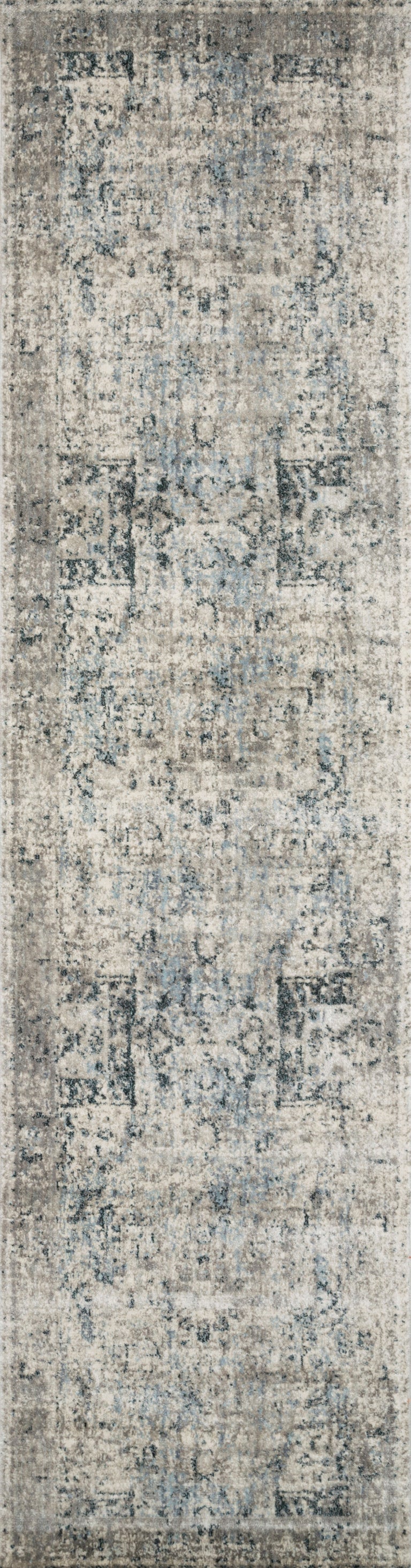 Loloi Rugs Anastasia Collection Rug in Blue, Slate - 9'6" x 9'6"