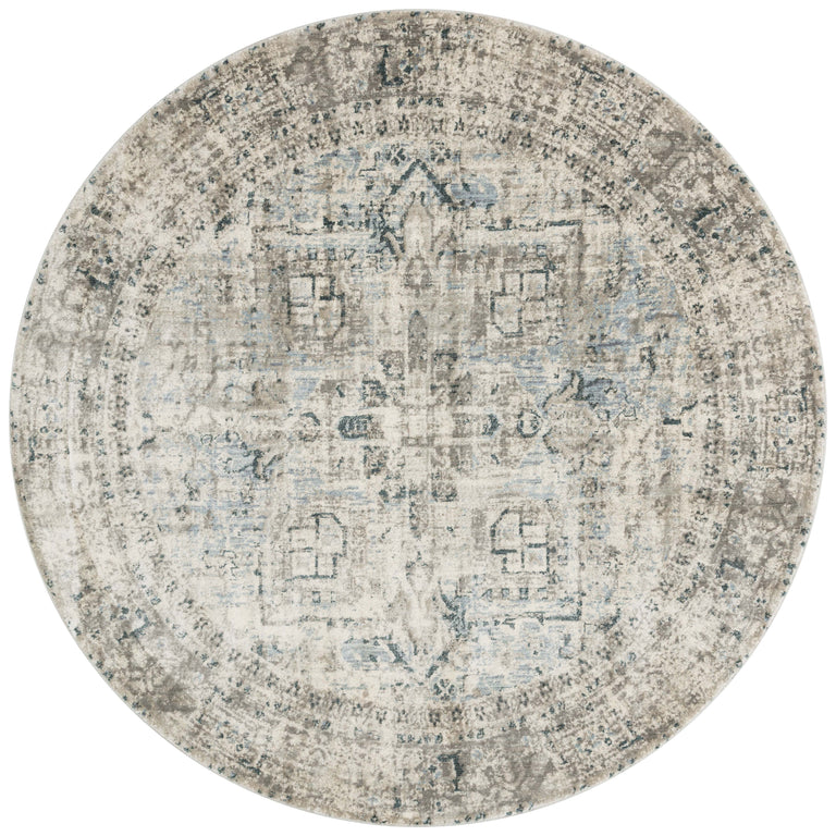 Loloi Rugs Anastasia Collection Rug in Blue, Slate - 7'10" x 10'10"
