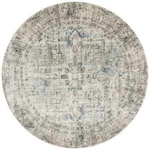 Loloi Rugs Anastasia Collection Rug in Blue, Slate - 9'6" x 9'6"