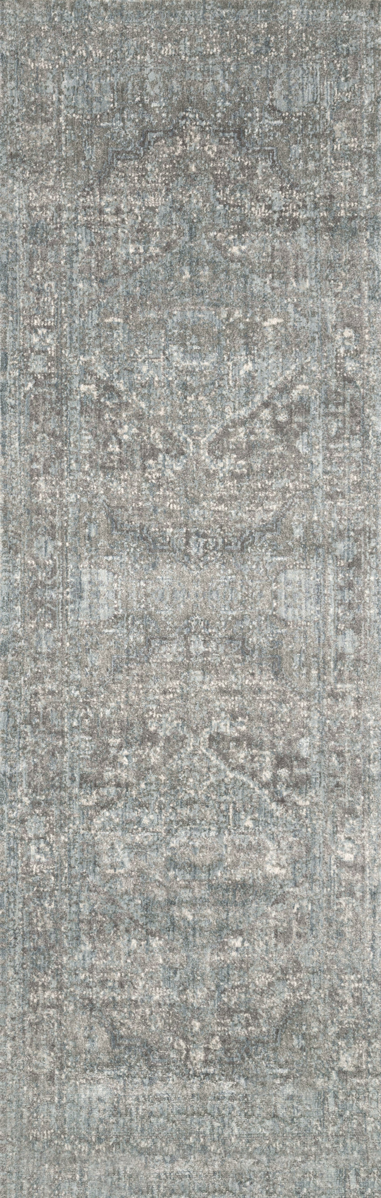 Loloi Rugs Anastasia Collection Rug in Stone, Blue - 6'7" x 9'2"