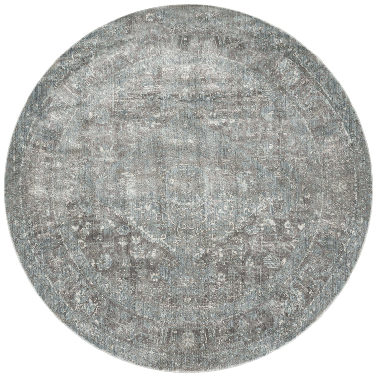 Loloi Rugs Anastasia Collection Rug in Stone, Blue - 7'10" x 10'10"