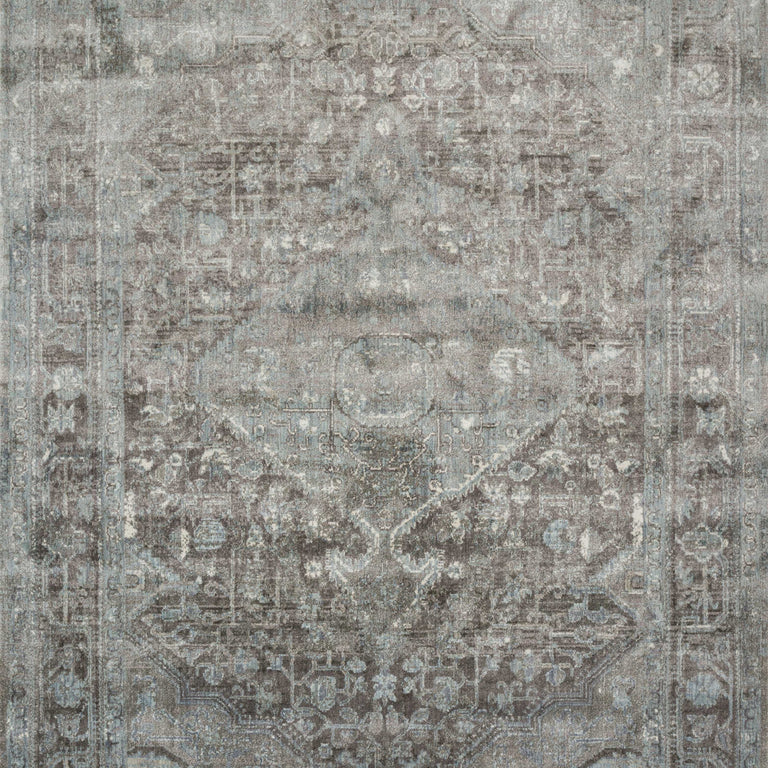 Loloi Rugs Anastasia Collection Rug in Stone, Blue - 7'10" x 10'10"