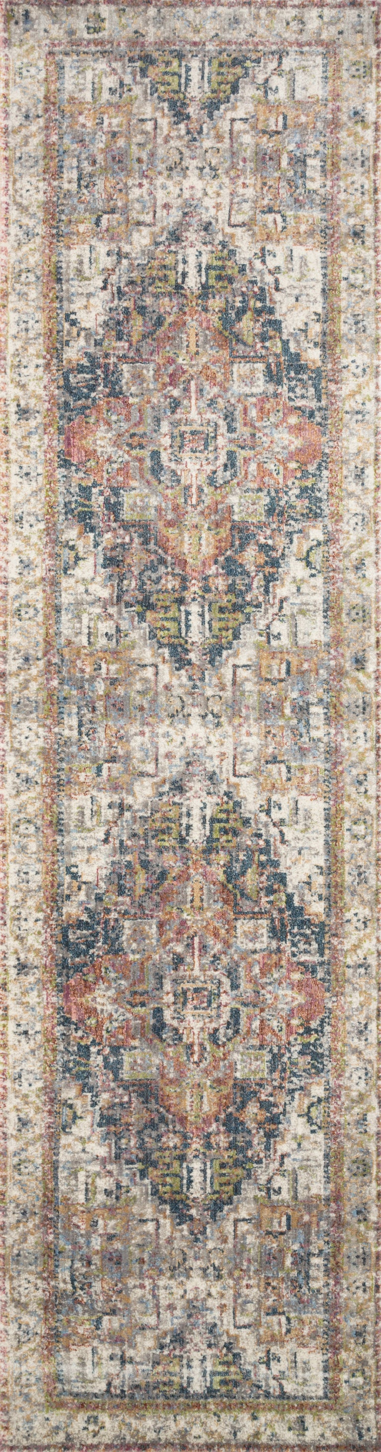 Loloi Rugs Anastasia Collection Rug in Ivory, Multi - 9'6" x 9'6", ANASAF-23IVML960R