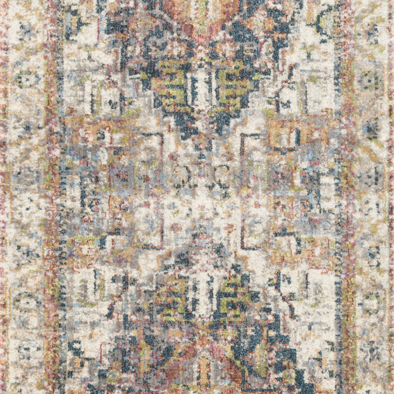 Loloi Rugs Anastasia Collection Rug in Ivory, Multi - 7'10" x 7'10", ANASAF-23IVML7A0R