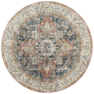 Loloi Rugs Anastasia Collection Rug in Ivory, Multi - 7'10" x 7'10", ANASAF-23IVML7A0R