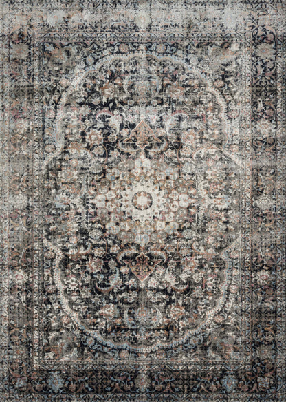 Loloi Rugs Anastasia Collection Rug in Charcoal, Sunset - 13' x 18'