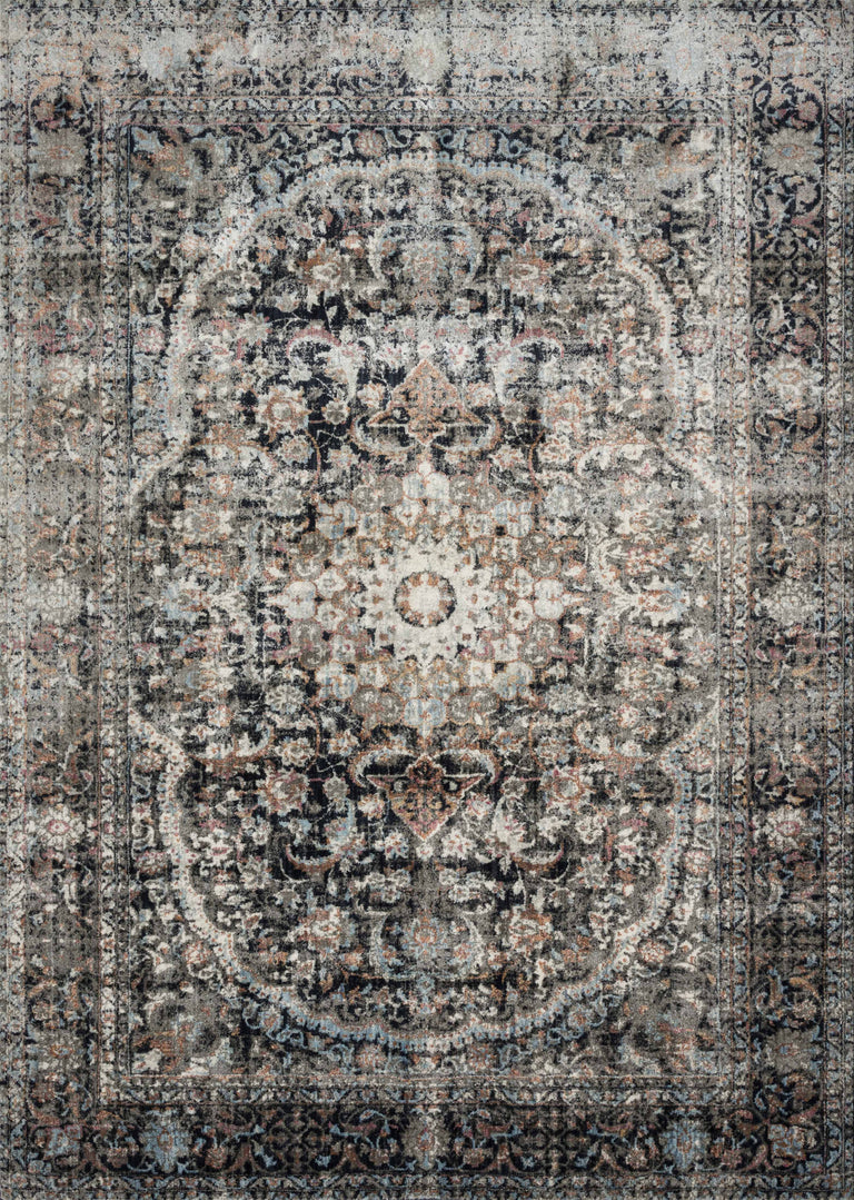 Loloi Rugs Anastasia Collection Rug in Charcoal, Sunset - 9'6" x 13'