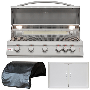 Blaze Professional 40 in. Natural Gas Grill 3 Piece Package, AP-BLZ-5LTE2-NG-2