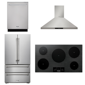 THOR Kitchen Package - 36" Induction Cooktop, Range Hood, Refrigerator, Dishwasher, AP-TIH36-3