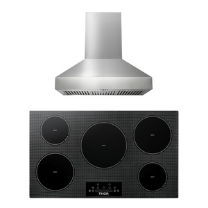 THOR Kitchen Package - 36" Induction Cooktop, Range Hood, AP-TIH36-W