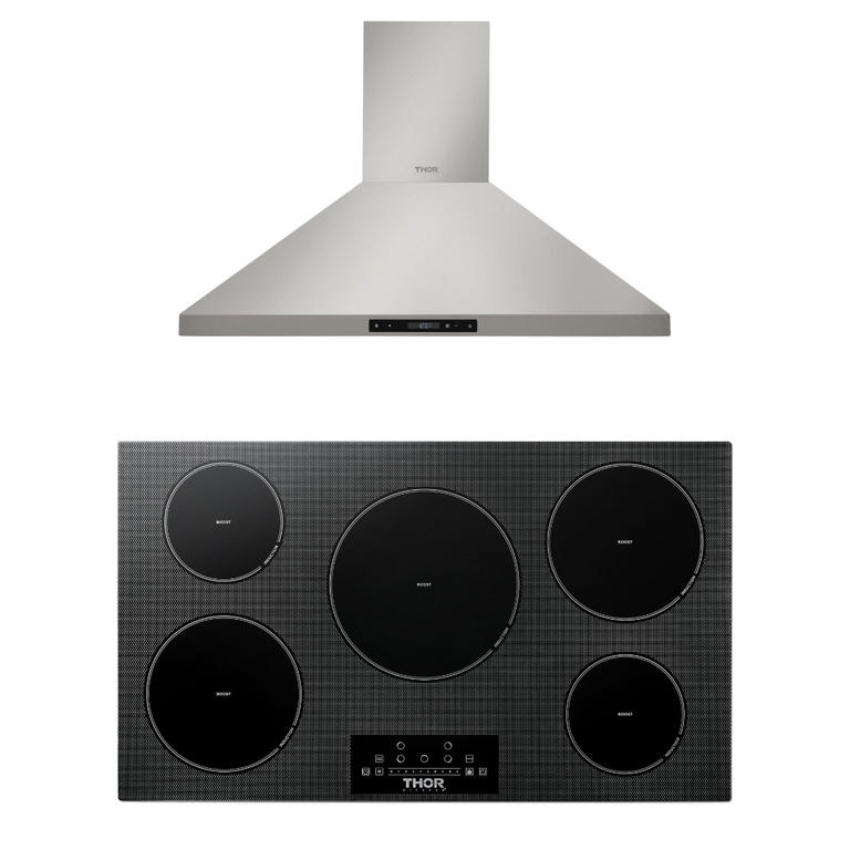 Thor Kitchen Package 36" Induction Cooktop, Range Hood, APTIH36 Premium Home Source