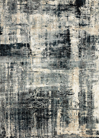 Loloi Rugs Augustus Collection Rug in Navy, Dove - 11'6" x 15'