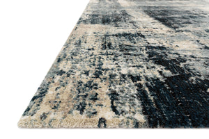Loloi Rugs Augustus Collection Rug in Navy, Dove - 9'6" x 13'