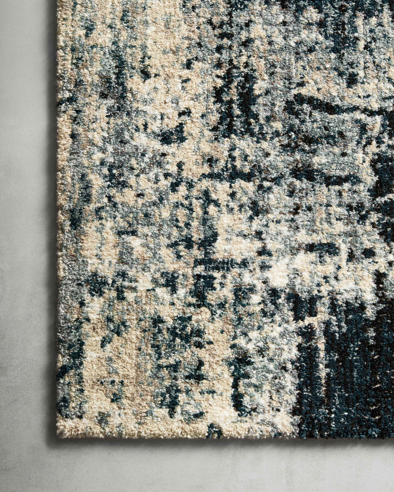 Loloi Rugs Augustus Collection Rug in Navy, Dove - 11'6" x 15'