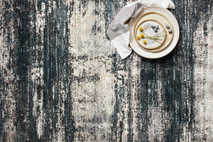 Loloi Rugs Augustus Collection Rug in Navy, Stone - 9'6" x 13'