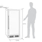 NewAir 24 In. Built-In 116 Bottle Dual Zone Wine Cooler, AWR-1160DB