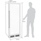 NewAir 24 In. Built-In 160 Bottle Dual Zone Wine Cooler, AWR-1600DB
