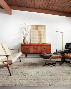 Loloi Rugs Axel Collection Rug in Stone, Sky - 6'7" x 9'10"