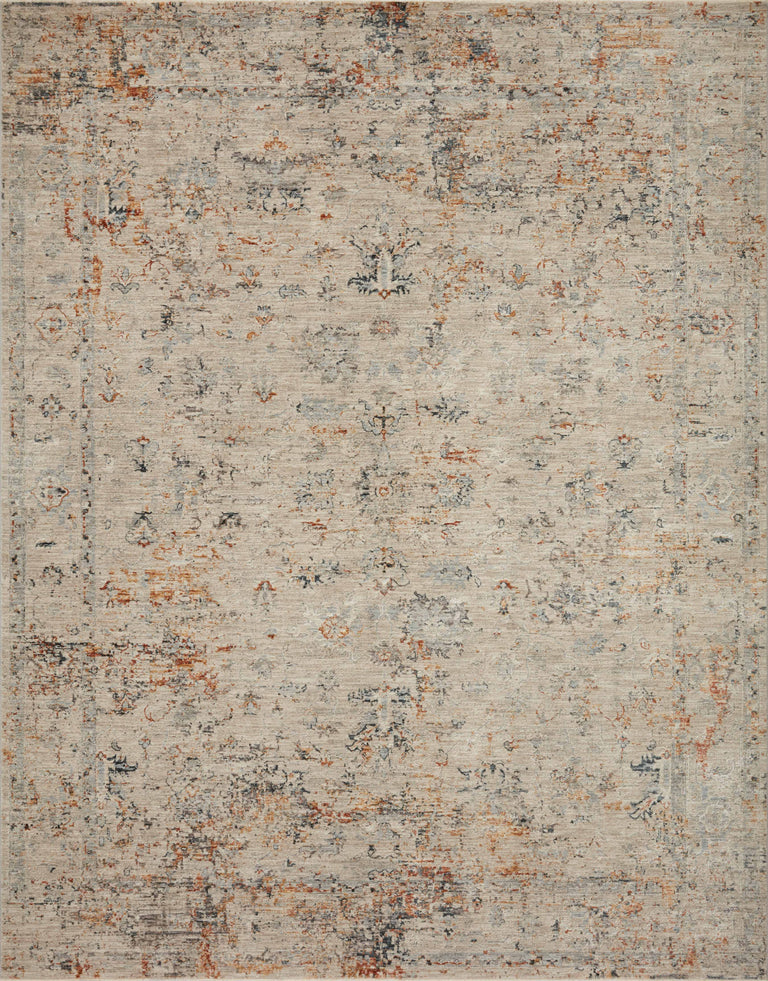 Loloi Rugs Axel Collection Rug in Silver, Spice - 9'3" x 12'10"